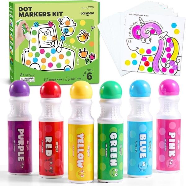Set creativo marcadores de puntos (6 ud.) Jarmelo - Tu tienda especializada en bebés y maternidad online
