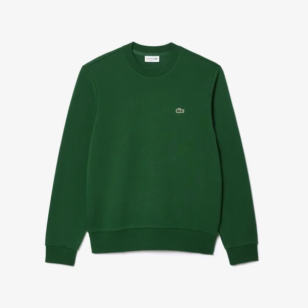 SUDADERA LACOSTE DE CUELLO REDONDO Y SIN CAPUCHA CLASSIC FIT VERDE - Tu tienda de zapatos, ropa y bolsos con ofertas y envío gratis
