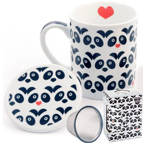 Taza panda, porcelana 0,25 l. filtro y tapa - Productos Alimentarios Cuidadosamente Elegidos – Envío Gratuito 35€+ Taza panda, porcelana 0,25 l. filtro y tapa - Productos Alimentarios Cuidadosamente Elegidos – Envío Gratuito 35€+