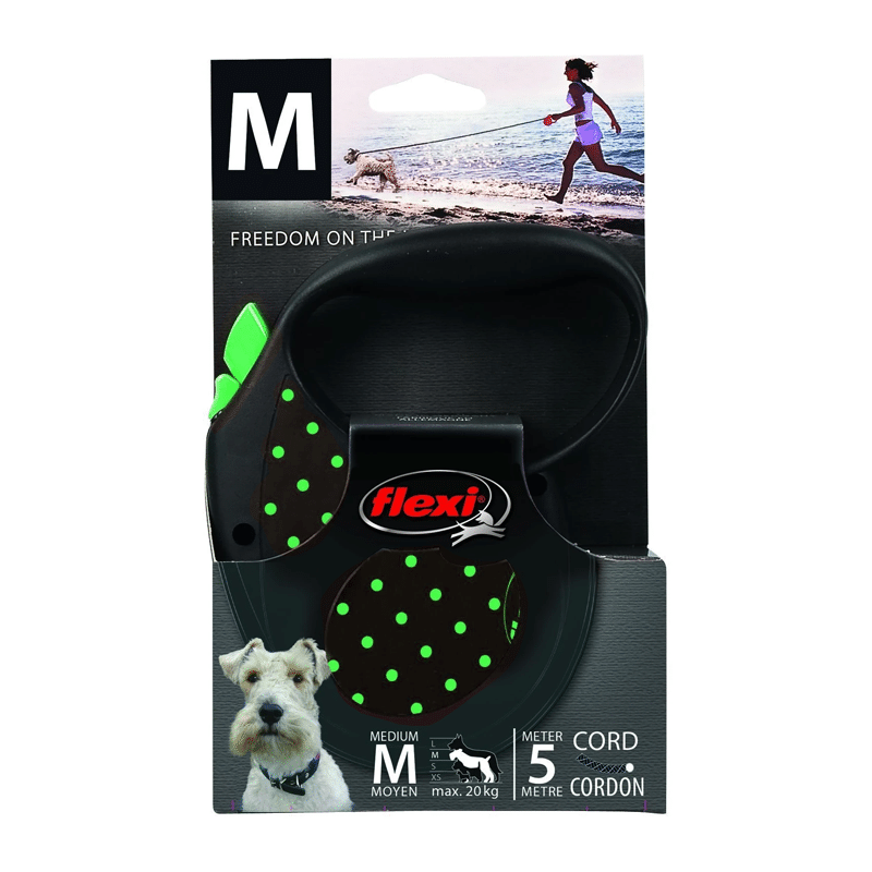 Flexi Color Dots M Cordon Verde 5m 20Kg - Tu Mundo Pet – Descuentos en Juguetes, Camas y Accesorios Flexi Color Dots M Cordon Verde 5m 20Kg - Tu Mundo Pet – Descuentos en Juguetes, Camas y Accesorios